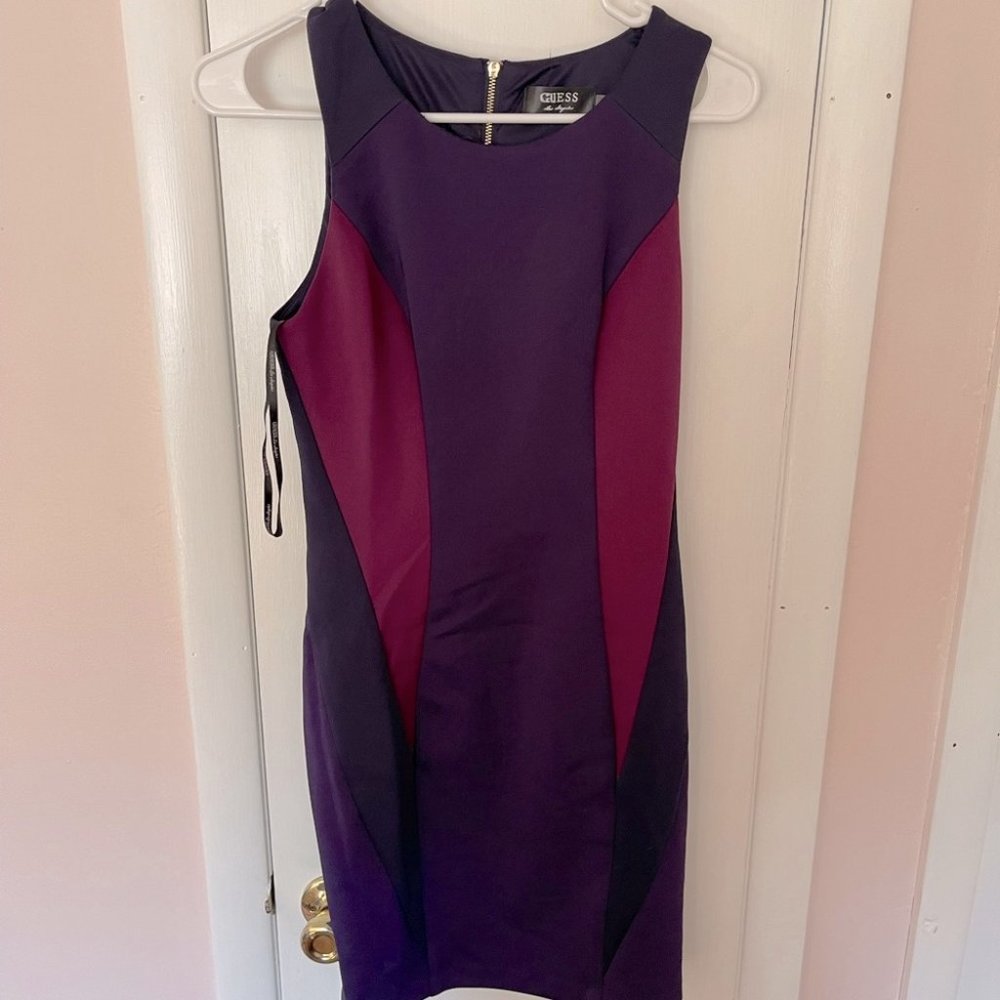 Guess Los Angeles Purple Bodycon Dress - great condition!!